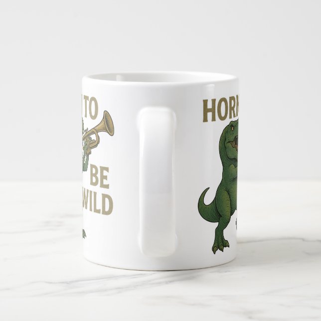 Caneca De Café Grande Chifre Para Ser Selvagem (Traseira)