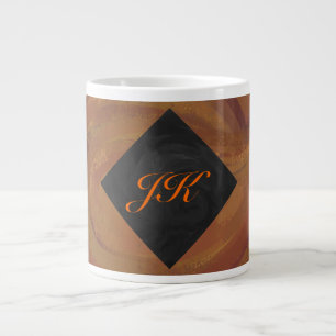Caneca De Café Grande Chocolate Carmel Swirl