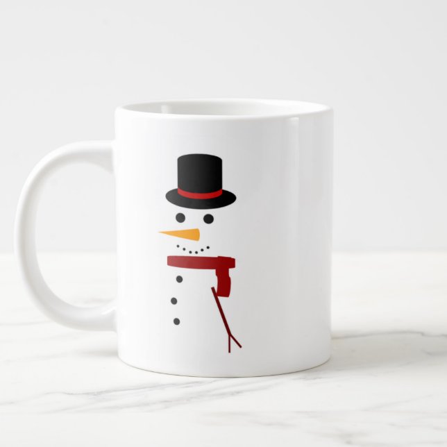 Caneca De Café Grande Christmas Mug – Celestial Holiday Cocoa & Coffee C (Esquerda)
