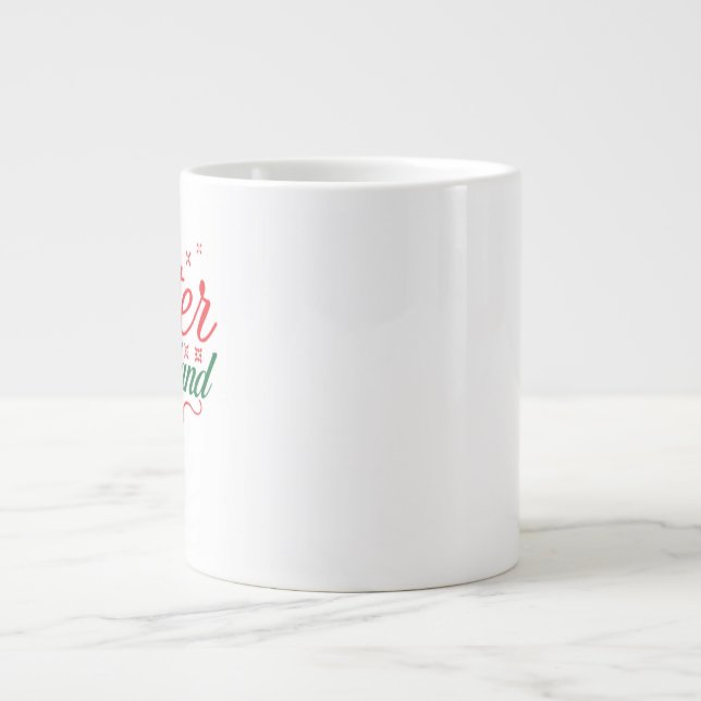 Caneca De Café Grande Christmas Mug – Warm Holiday Cocoa & Coffee Cup (Frente)