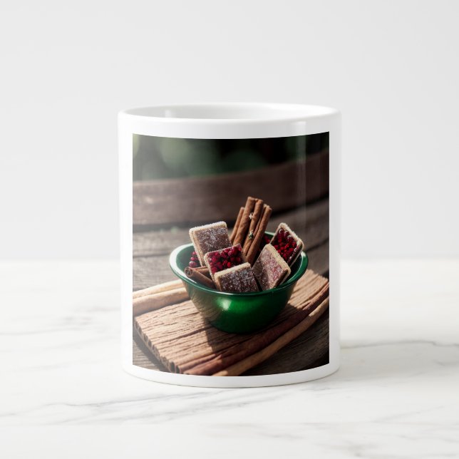 Caneca De Café Grande Christmas Mug: Winter Cheer (Frente)