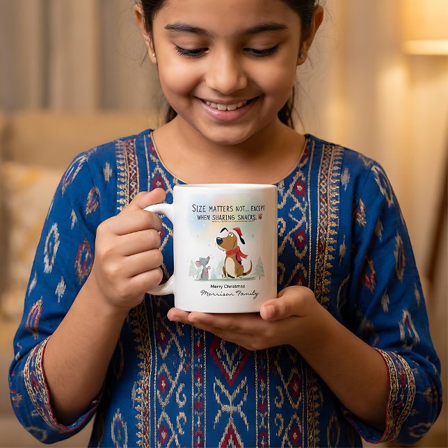 Caneca De Café Grande  Christmas Mugs Cartoon illustration funny (Criador carregado)