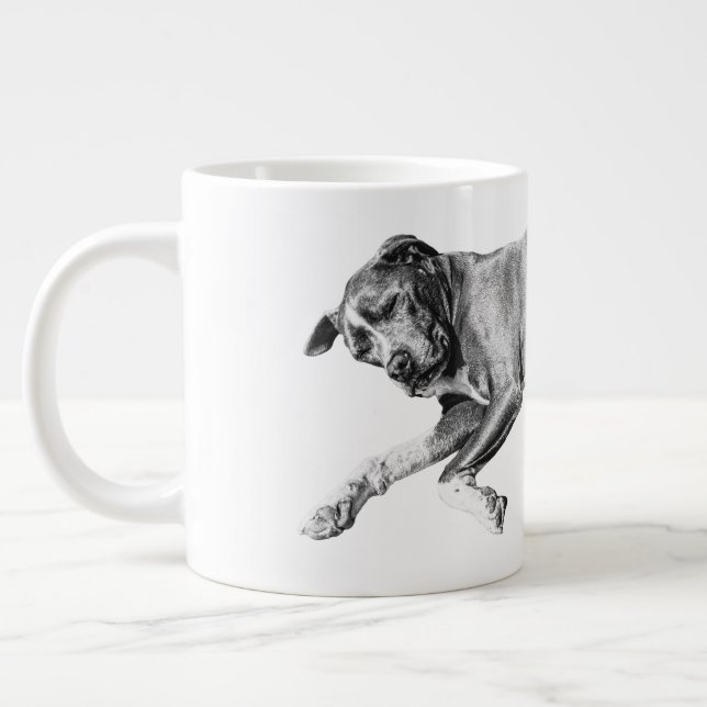 Caneca De Café Grande Christmas Nap, Pit Mix Peace (Esquerda)