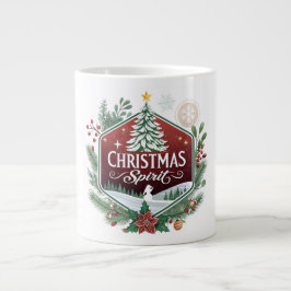 Caneca De Café Grande Christmas Spirit – A Festive Emblem of Joy