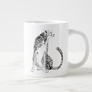 Caneca De Café Grande Chrome Cheetah