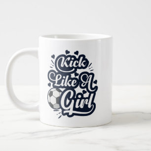 Caneca De Café Grande Chutar Como Uma Rapariga