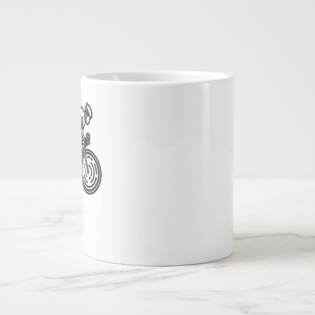 Caneca De Café Grande ciclista de velocidade (Frente)