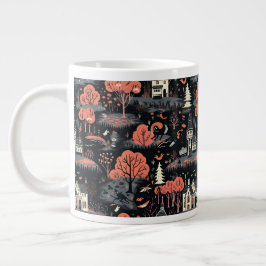 Caneca De Café Grande Cidade de Halloween 4