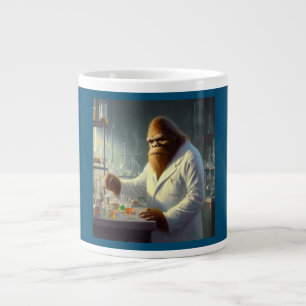 Caneca De Café Grande Cientista Bigfoot