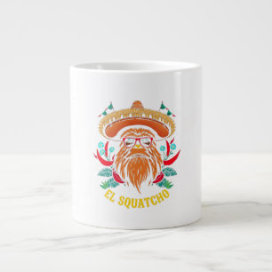 Caneca De Café Grande Cinco de Mayo EL SQUATCHO Funny Bigfoot Fiesta