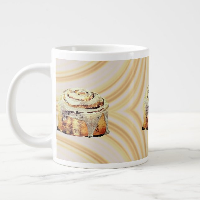 Caneca De Café Grande Cinnamon Bun Mornings Jumbo Mug 20 oz (Esquerda)