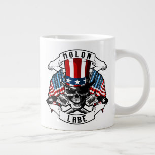 Caneca De Café Grande Cinza Allin "MOLON LABE" 20oz