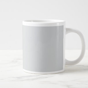Caneca De Café Grande Cinzas leves simples