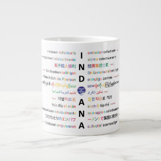 Caneca De Café Grande Círculos da América - Línguas da Índia