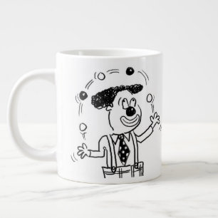 Caneca De Café Grande Circus Clown Juggler