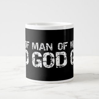 Caneca De Café Grande Citação Cristã Negrito para Presente de Dizer Fé d