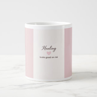Caneca De Café Grande Citação de Amor Próprio Cura Fica Bem Em Mim Minim