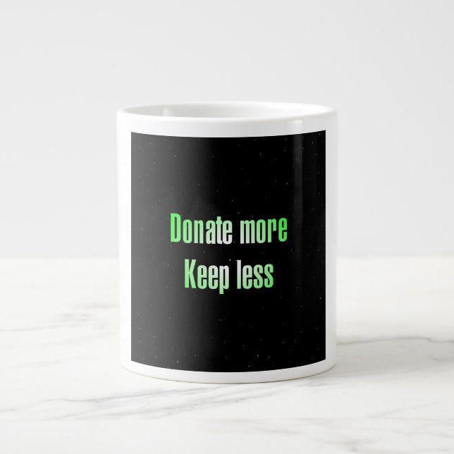 Caneca De Café Grande Citação de Encorajamento # 24 (Frente)