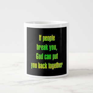 Caneca De Café Grande Citação de Incentivo # 104