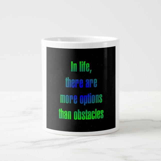Caneca De Café Grande Citação de Incentivo # 106 (Frente)