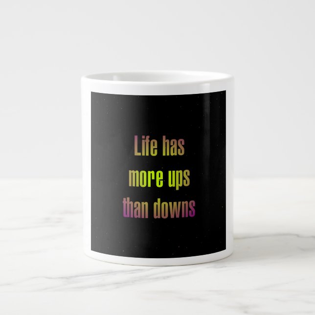 Caneca De Café Grande Citação de Incentivo # 113 (Frente)