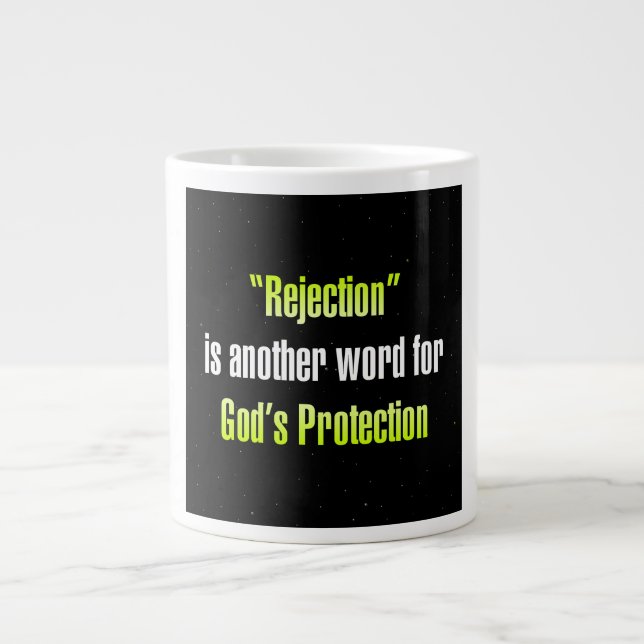 Caneca De Café Grande Citação de Incentivo # 129 (Frente)
