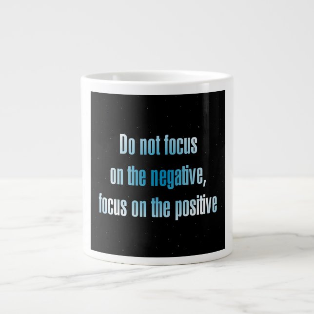 Caneca De Café Grande Citação de Incentivo # 15 (Frente)