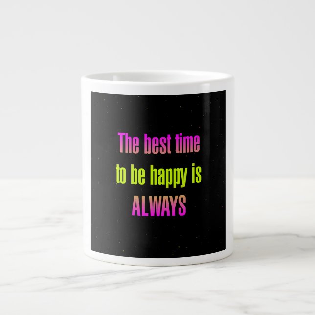 Caneca De Café Grande Citação de Incentivo # 152 (Frente)