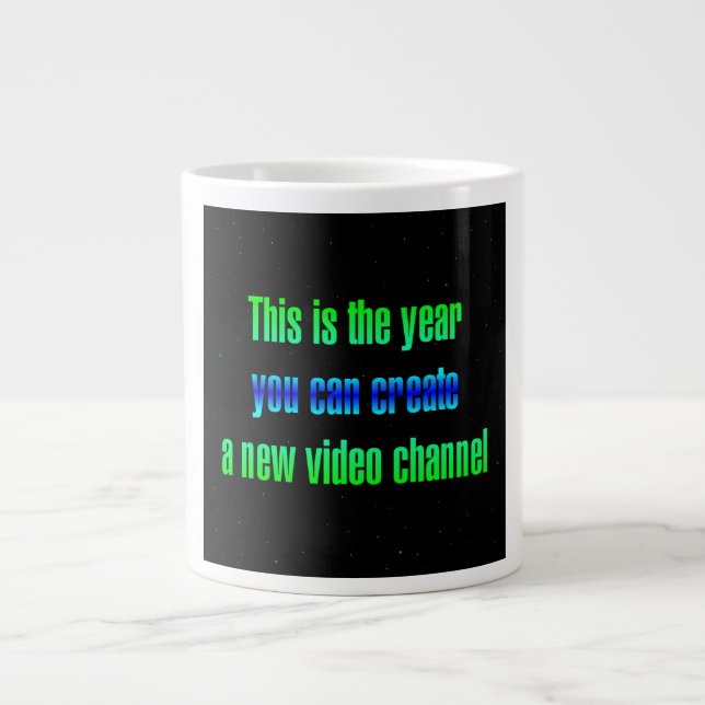 Caneca De Café Grande Citação de Incentivo # 175 (Frente)