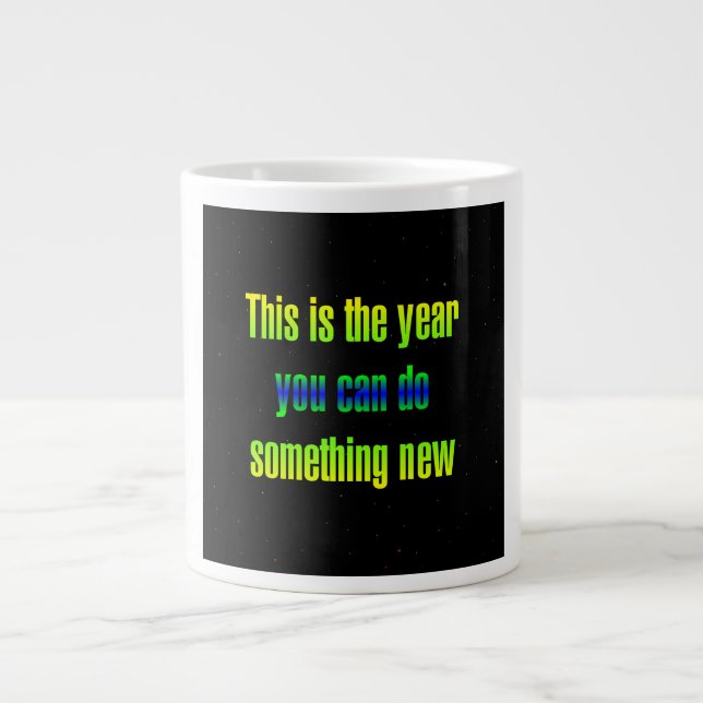 Caneca De Café Grande Citação de Incentivo # 179 (Frente)