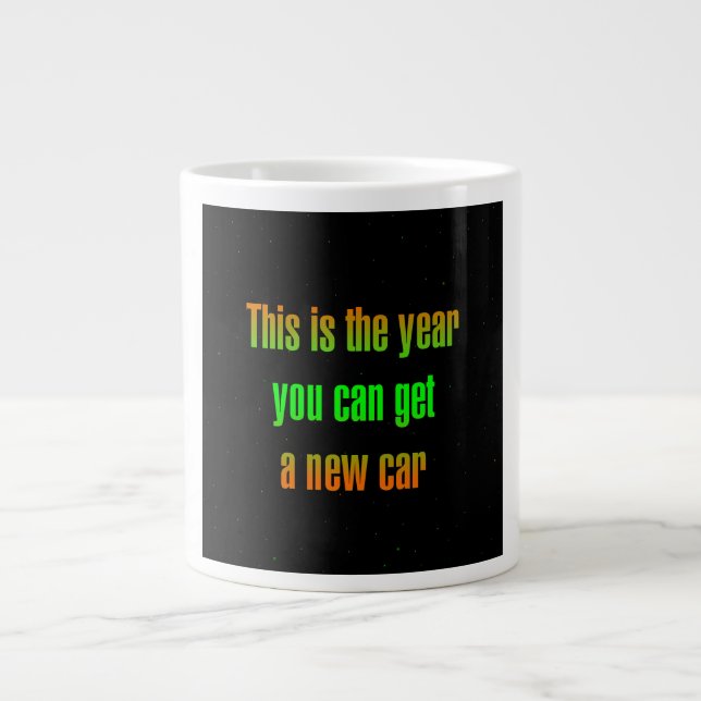 Caneca De Café Grande Citação de Incentivo # 184 (Frente)