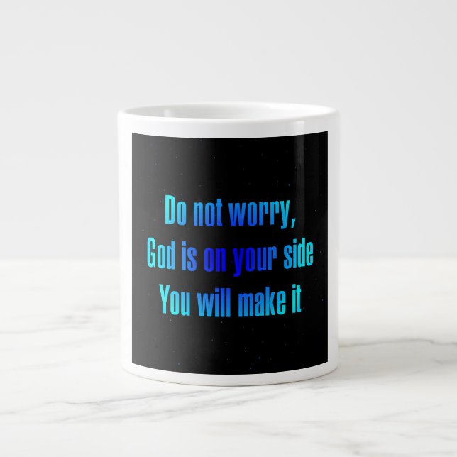 Caneca De Café Grande Citação de Incentivo # 19 (Frente)