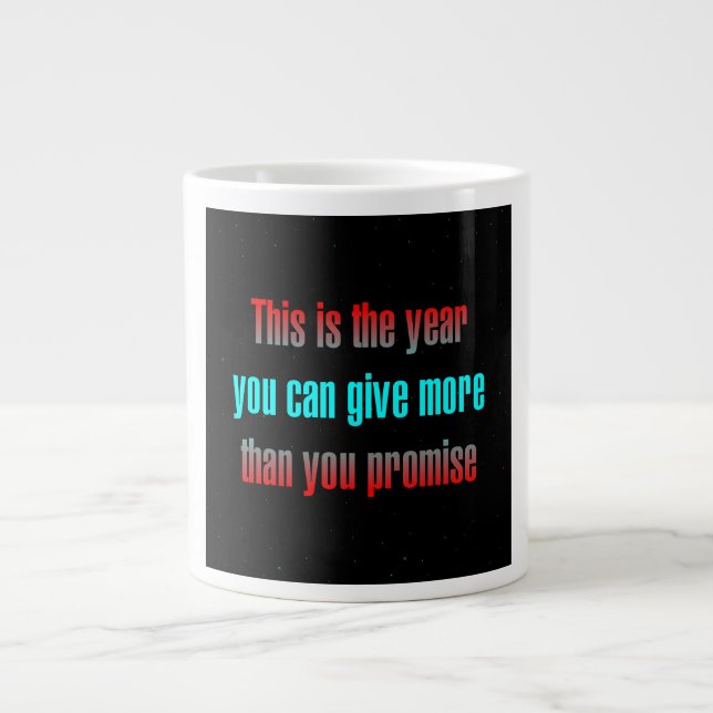 Caneca De Café Grande Citação de Incentivo # 191 (Frente)