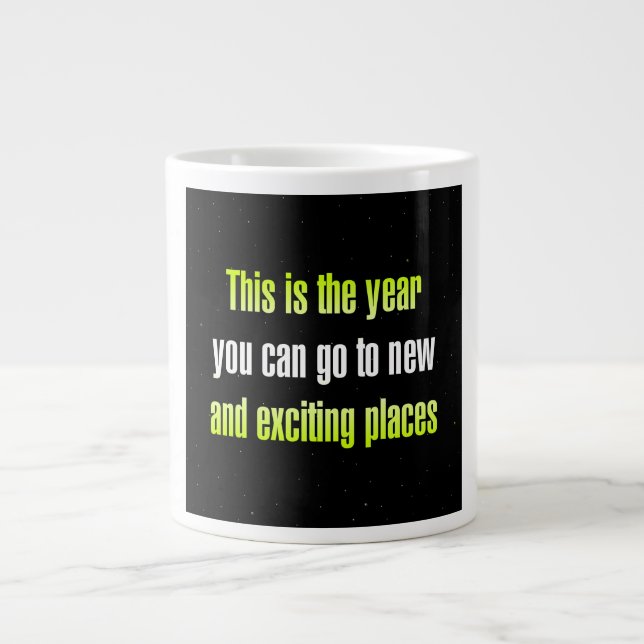 Caneca De Café Grande Citação de Incentivo # 194 (Frente)