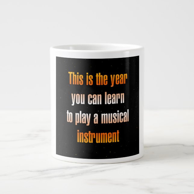 Caneca De Café Grande Citação de Incentivo # 202 (Frente)