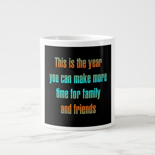 Caneca De Café Grande Citação de Incentivo # 209 (Frente)