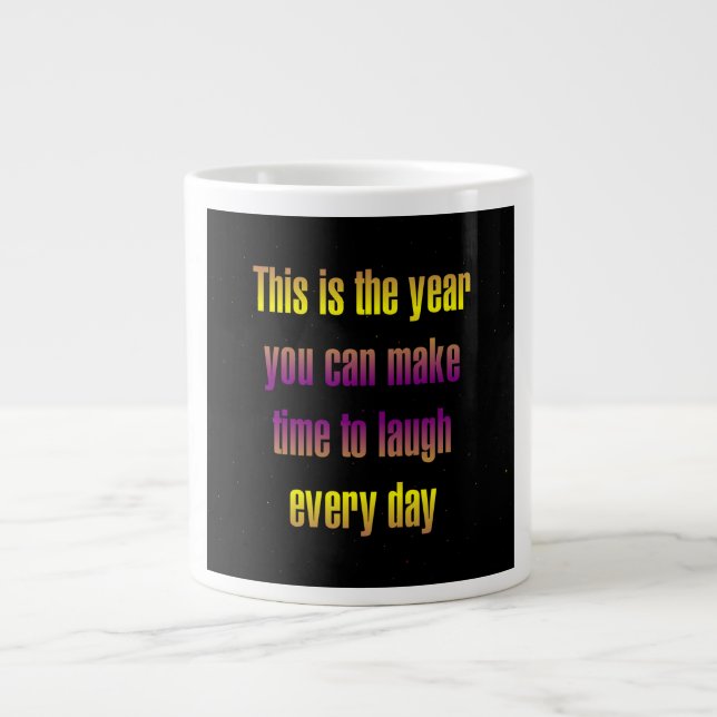 Caneca De Café Grande Citação de Incentivo # 211 (Frente)