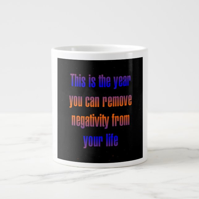 Caneca De Café Grande Citação de Incentivo # 215 (Frente)
