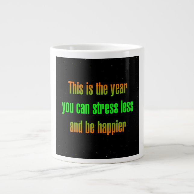 Caneca De Café Grande Citação de Incentivo # 229 (Frente)
