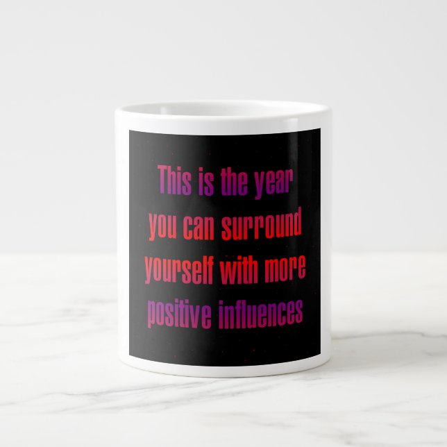 Caneca De Café Grande Citação de Incentivo # 231 (Frente)