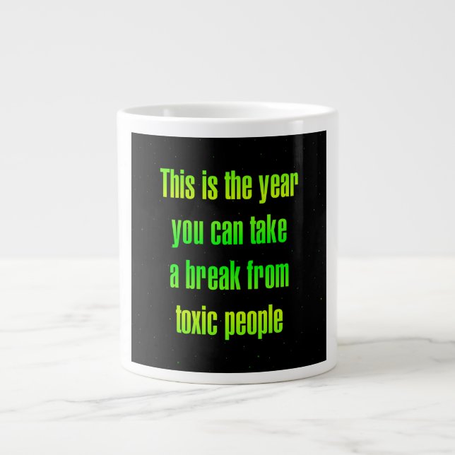 Caneca De Café Grande Citação de Incentivo # 234 (Frente)
