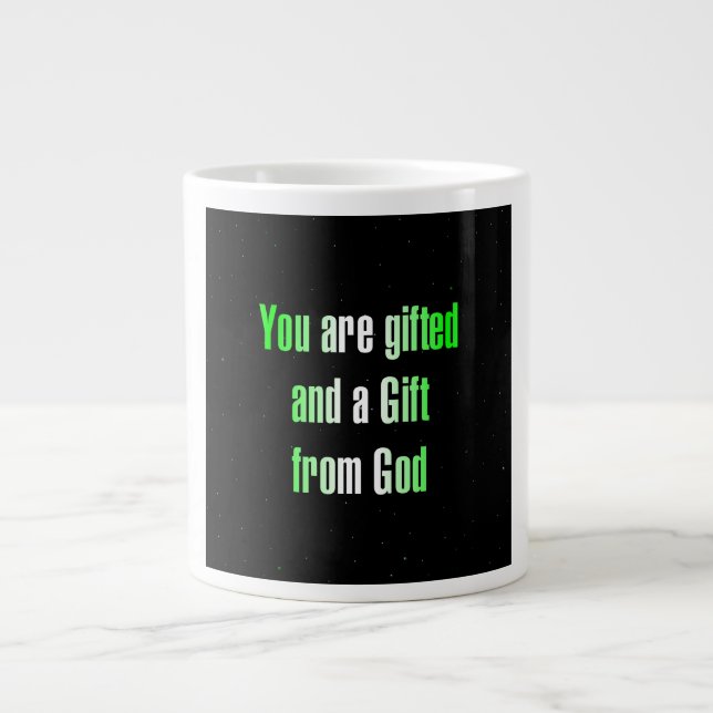 Caneca De Café Grande Citação de Incentivo # 264 (Frente)