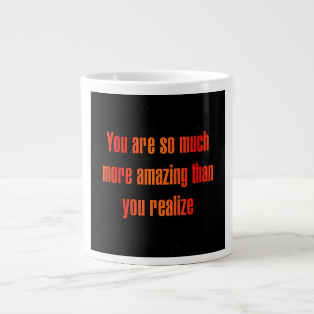 Caneca De Café Grande Citação de Incentivo # 271 (Frente)