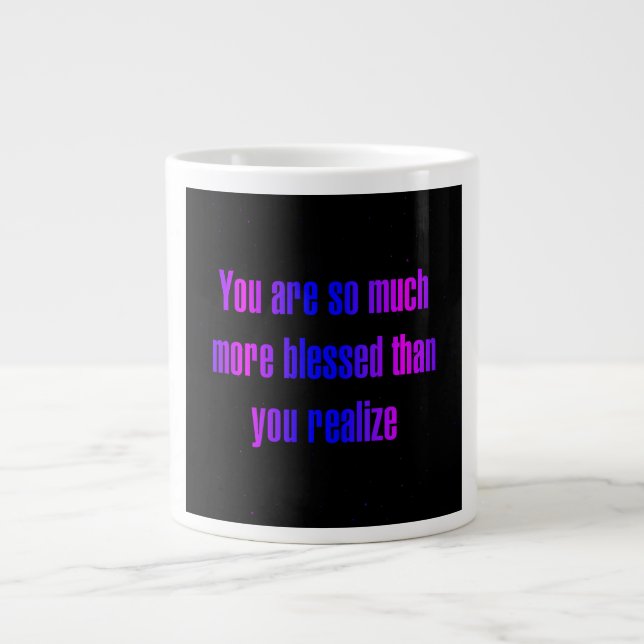 Caneca De Café Grande Citação de Incentivo # 277 (Frente)