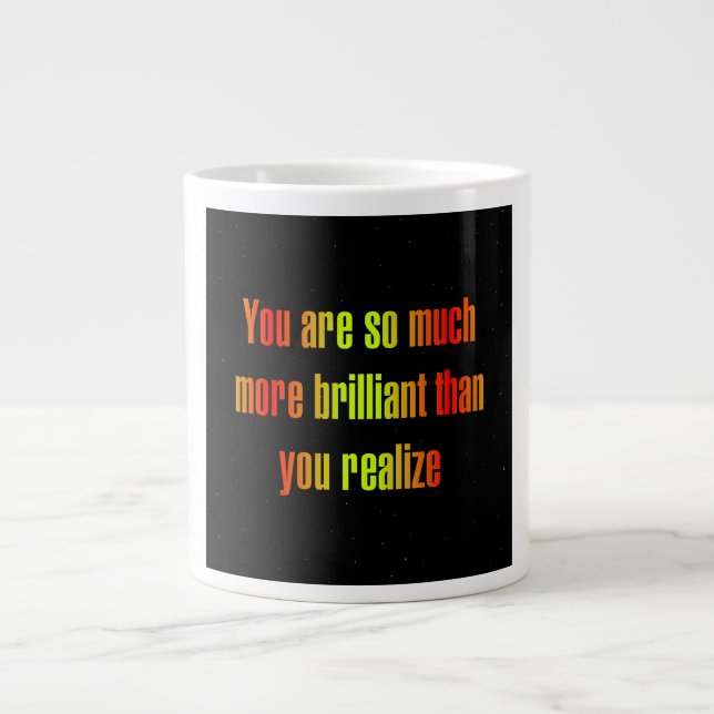 Caneca De Café Grande Citação de Incentivo # 278 (Frente)