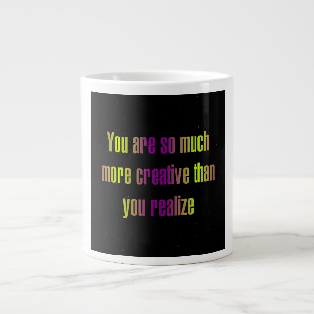 Caneca De Café Grande Citação de Incentivo # 282 (Frente)