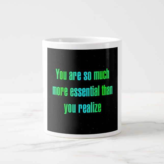 Caneca De Café Grande Citação de Incentivo # 285 (Frente)