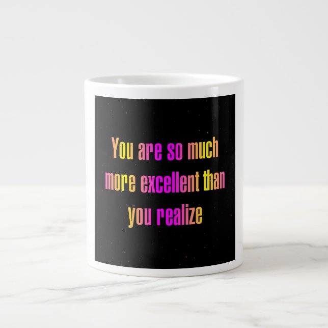 Caneca De Café Grande Citação de Incentivo # 286 (Frente)