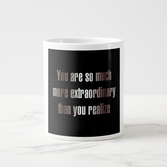 Caneca De Café Grande Citação de Incentivo # 288 (Frente)