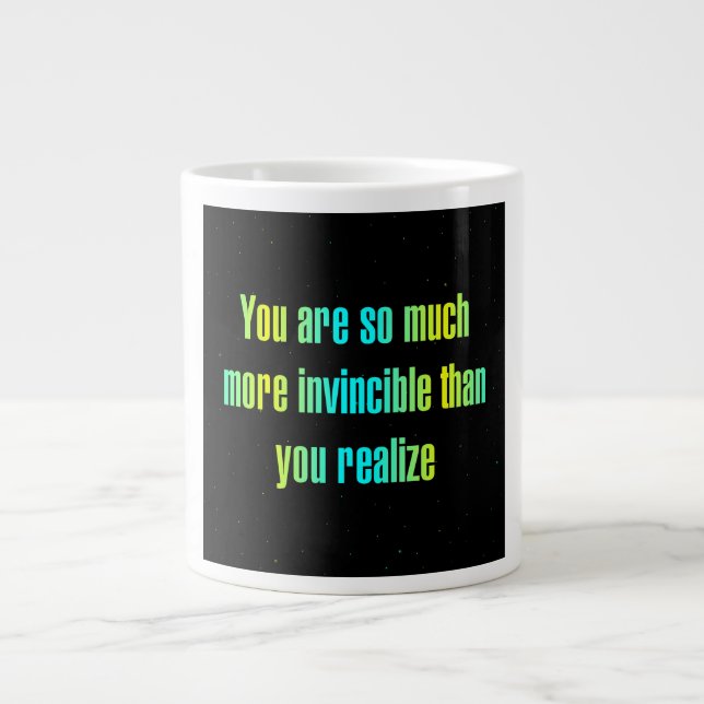 Caneca De Café Grande Citação de Incentivo # 294 (Frente)